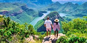 Looking into the Blyde River Canyon on the Panorama Route.