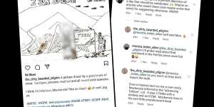 An obscene social media post depicting a battle at Tizak where Ben Roberts-Smith won an award. With comments from Monica Allen.