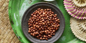 Use fried peanuts as a side,a snack or to make peanut sauce.