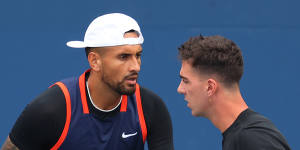 Thanasi Kokkinakis and Nick Kyrgios are out of the doubles competition.