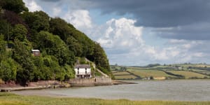 The Boathouse at Laugharne,the famous home of Dylan and Caitlin Thomas.