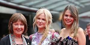 Nicole Kidman and her mum Janelle at the 2018 AACTA Awards in Sydney. 