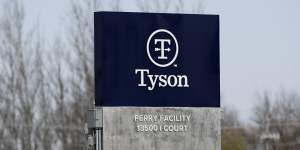 The Tyson Foods pork plant in Iowa.