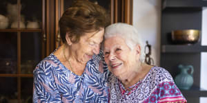 Alice Hubbers reunited with Sonja Cowan after more than 80 years. 