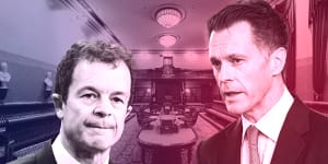 NSW Opposition Leader Mark Speakman (left) and NSW Premier Chris Minns.