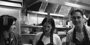 Mietta O'Donnell,Philippa Sibley,Donovan Cooke and an unknown chef in 1996.