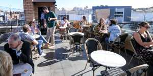 Harvie's rooftop is the Armadale bar's most popular space,despite being it smallest.