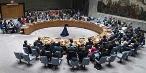 Members of the UN Security Council aseembled.