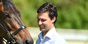 Sam Freedman with 2023 Melbourne Cup winner Without A Fight.