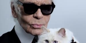 No one calls Karl Lagerfeld,pictured with his fave feline,Choupette,a'crazy cat man'.
