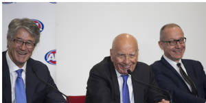 Rupert Murdoch's famous AFL broadcast rights press conference,where he said:"We've always preferred Aussie rules"in an apparent shot at the NRL.