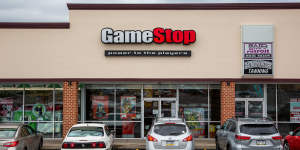 “GameStop:power to the players”:a GameStop store in Pennsylvania. 