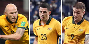 Aaron Mooy,Tom Rogic and Adam Taggart.