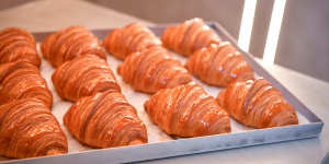 The plain butter croissants at Lune.