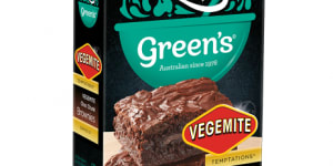 Green’s Vegemite brownie mix was a surprise hit.