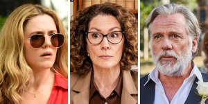 Australian TV comedies in 2022 (from left):Colin From Accounts,Fisk and Aftertaste.