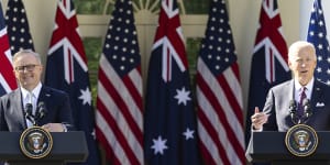 US President Joe Biden has warned Australia about getting too close to China.