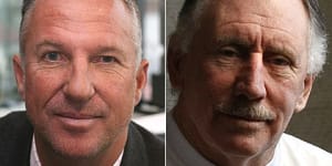 Long time rivals ... Ian Botham and Ian Chappell.