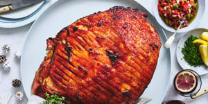 Keep leftover ham safe by wrapping in a cloth soaked in vinegared water.