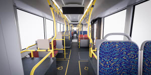 The interior of the vehicles will feature screens with route maps,along with and increase in priority seating and mobility spaces.