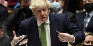 Boris Johnson speaks during Prime Minister’s Questions last week.