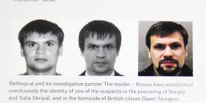 The website of the Bellingcat group,which has been investigating the suspects in the March poisoning of Sergei Skripal and his daughter in the UK.