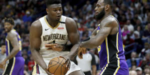 James stars as Lakers dump Zion's Pelicans