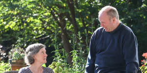 Peter and Kate Chiller at their guesthouse in Lancefield on Friday. They say tourism in the Macedon Ranges is “booming”.