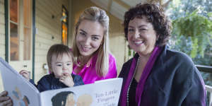 Rudd with her mother,Therese Rein,and her daughter Josephine in 2013