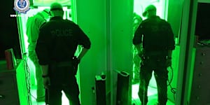 Crime scene officers were looking for DNA,blood or any other exhibits to assist the investigation.