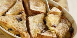 Bread and butter pudding,