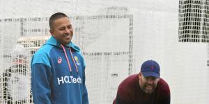 Usman Khawaja takes part in Australia’s relaxed Christmas Day training session before the Boxing Day Test.