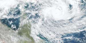 Cyclone Narelle moves towards the Queensland coast.
