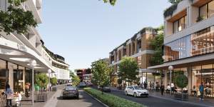 An artist’s impression of future development on Knox Street in Double Bay. The council has walked away from plans to pedestrianise the street.