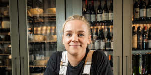 Cheesemaker Lucy Whitlow at Grana wine bar.