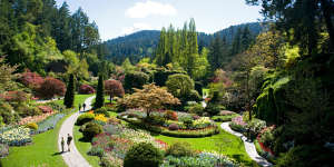 The transformation into the family-run Butchart Gardens in Canada started in 1904 as limestone stocks were exhausted.