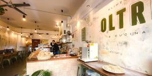 With a shopfront in Prahran Market and a streetside pasta-making station,Oltre is a vibrant addition to Commercial Road.