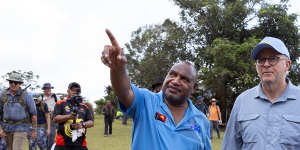 Prime Minister of Papua New Guinea James Marape and Prime Minister of Australia Anthony Albanese.