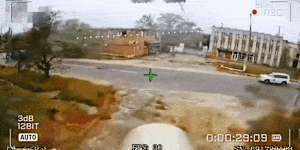 Russian-affiliated media released footage claiming responsibility for a drone strike on a UN vehicle in Kherson.