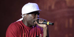 Rapper 50 Cent was asked to sponsor the side by someone working on his tour.