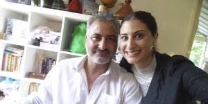 Hazem Hamouda with his daughter,Lamisse.
