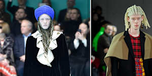 Cultural appropriations complaints. Gucci’s turbans from their autumn 2018 show and Commes des Garcons braided wigs from their autumn 2020 menswear show were heavily criticised.