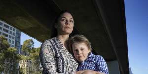 Amy Holden with her son Calvin Holden,4.
