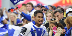 Ben Barba was a hit with the Canterbury Bulldogs fans.