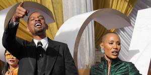 Will Smith and Jada Pinkett Smith on arrival at the Oscars.
