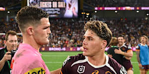 Reece Walsh ended Nathan Cleary’s premiership reign in the 2025 preliminary final,then inspired Brisbane to win the premiership decider a week later.