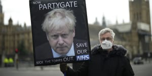 Johnson’s downfall as prime minister was linked to his partying while Britain was in lockdown.