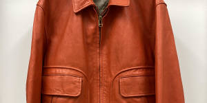 The orange leather Yohji Yamamoto jacket from the 1991 Winter collection that sold for $7000.