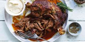 Neil Perry's slow-roasted lamb shoulder.