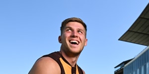 Dylan Moore signed a new contract with Hawthorn this week.